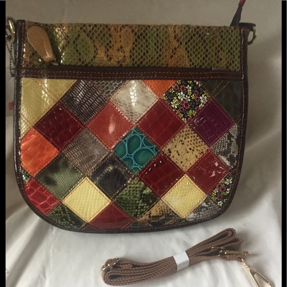 ❤️Chaos by Elsie multi color blocking & striped ba